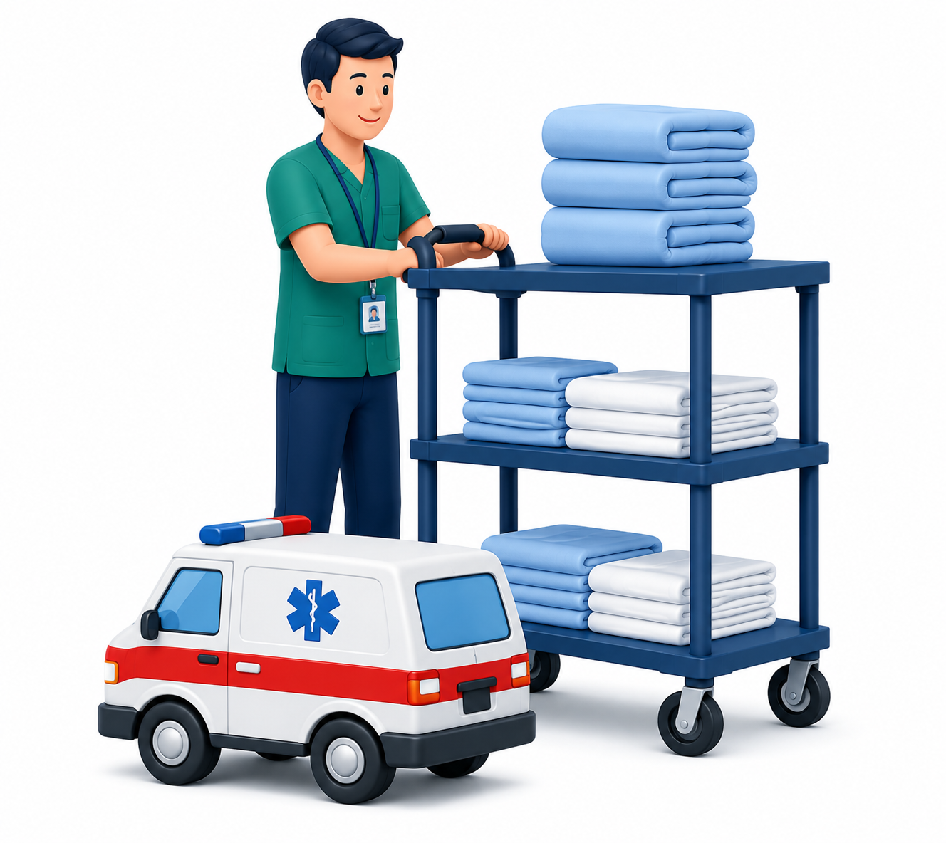 Hospital operations illustration